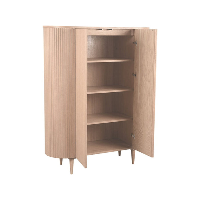 Opbergkast Bergkast Oliva Naturel Eiken 125 cm 125x47x158 cm-Opbergkasten-LABEL51