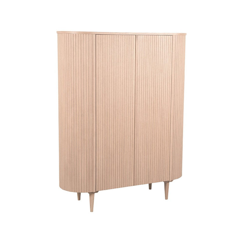 Opbergkast Bergkast Oliva Naturel Eiken 125 cm 125x47x158 cm-Opbergkasten-LABEL51
