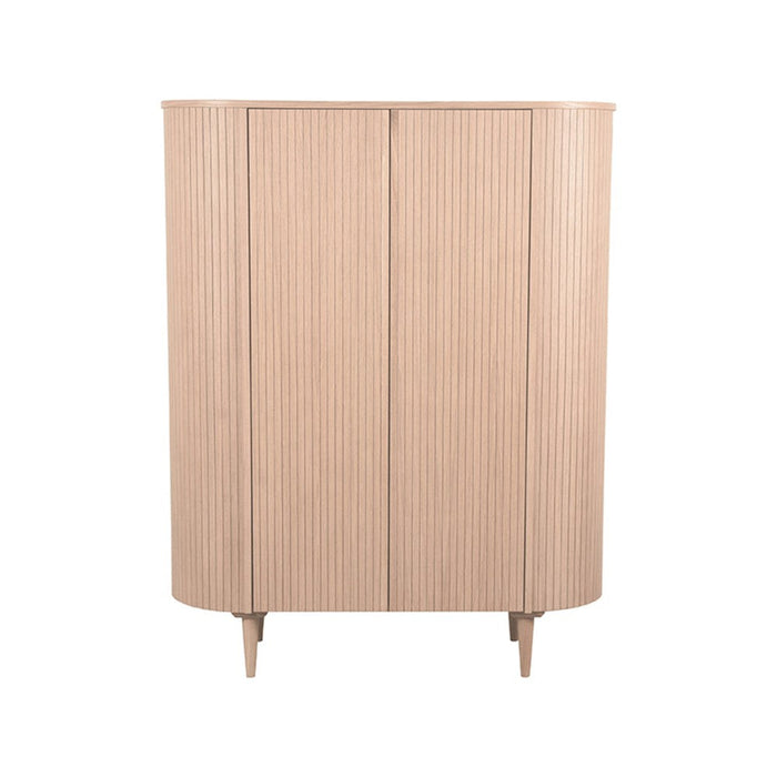 Opbergkast Bergkast Oliva Naturel Eiken 125 cm 125x47x158 cm-Opbergkasten-LABEL51
