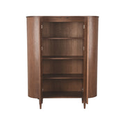 Opbergkast Bergkast Oliva Walnoot Eiken 125 cm 125x47x158 cm-Opbergkasten-LABEL51