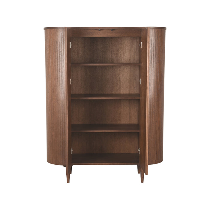 Opbergkast Bergkast Oliva Walnoot Eiken 125 cm 125x47x158 cm-Opbergkasten-LABEL51