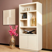 Opbergkast Boekenkast Brussel 5 vakken 2 deuren 90x45x200 cm-Opbergkasten-Starfurn