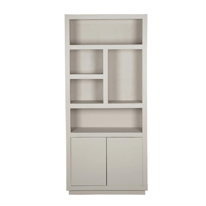 Opbergkast Boekenkast Brussel 5 vakken 2 deuren 90x45x200 cm-Opbergkasten-Starfurn