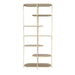Opbergkast Brix Eettafel Glas Crème wit 85x35x190 cm-Opbergkasten-Livingfurn