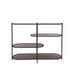 Opbergkast Brix Eettafel Glas Rood 123x38x90 cm-Opbergkasten-Livingfurn