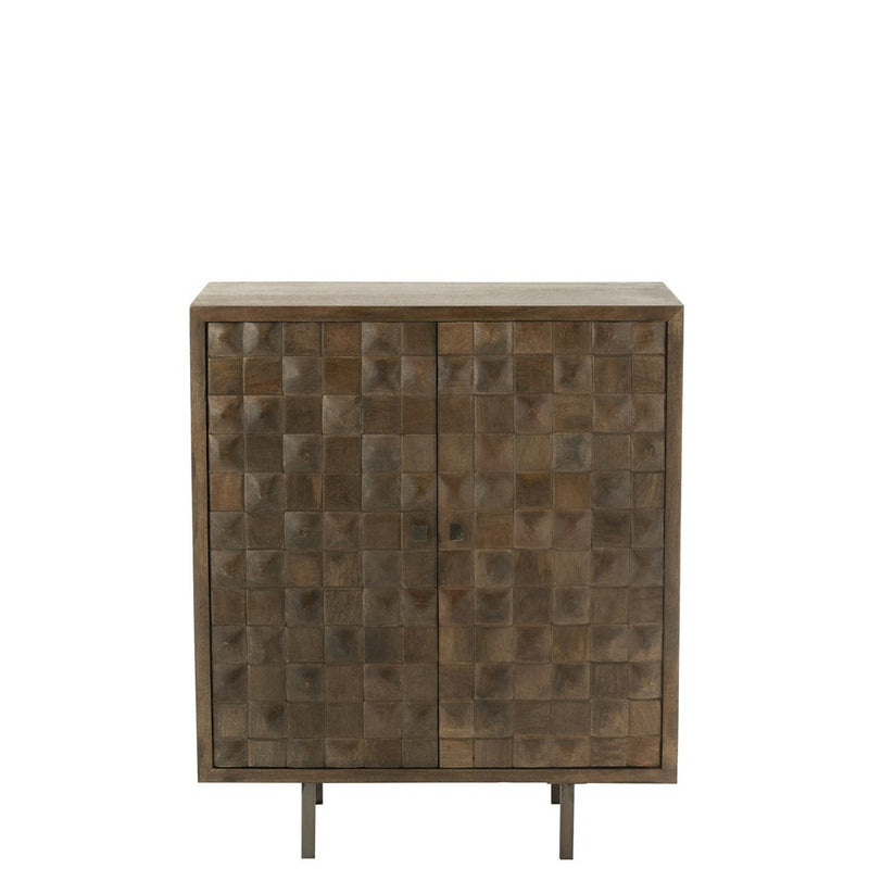 Opbergkast Bruin Ijzer 42x89 cm-Opbergkasten-J-Line