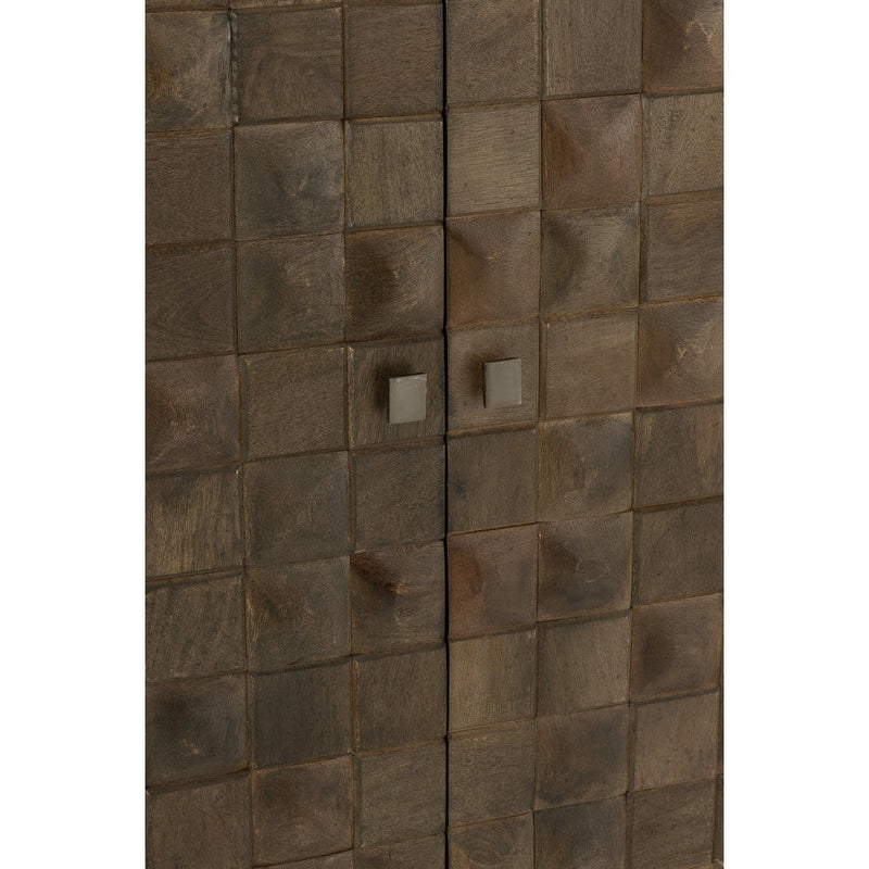 Opbergkast Bruin Ijzer 42x89 cm-Opbergkasten-J-Line