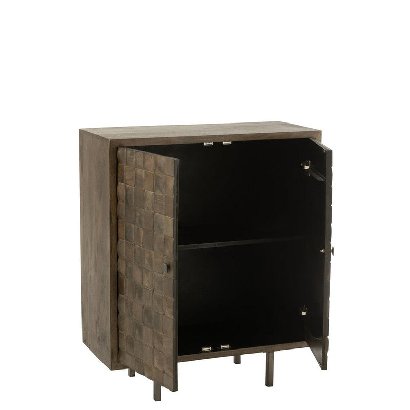 Opbergkast Bruin Ijzer 42x89 cm-Opbergkasten-J-Line