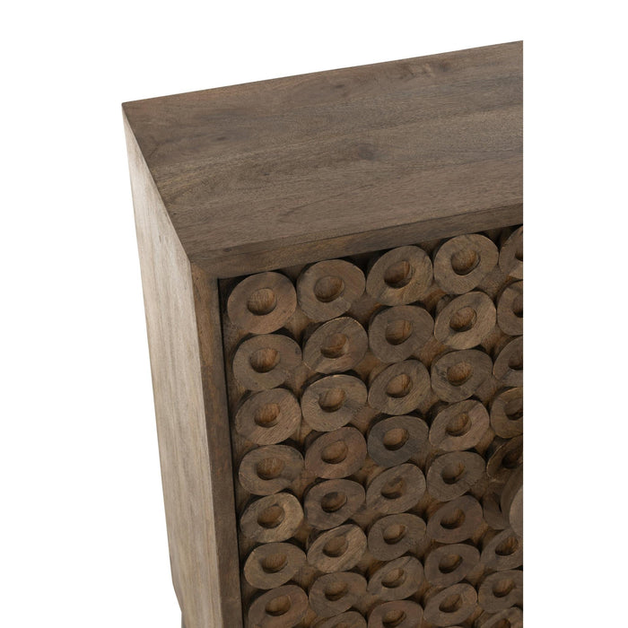 Opbergkast Bruin Mangohout hout 45x90 cm-Opbergkasten-J-Line