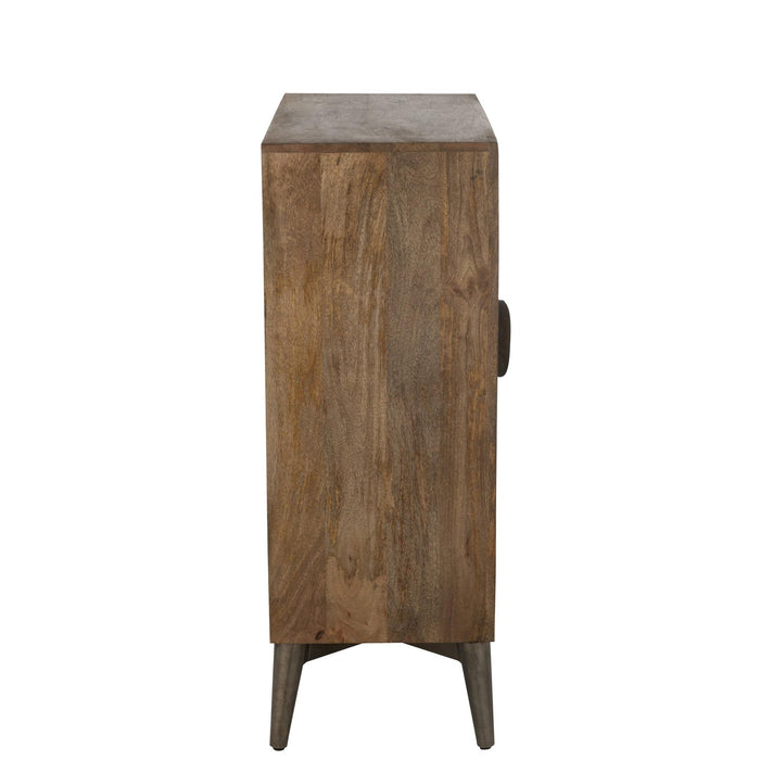 Opbergkast Bruin Mangohout hout 45x90 cm-Opbergkasten-J-Line
