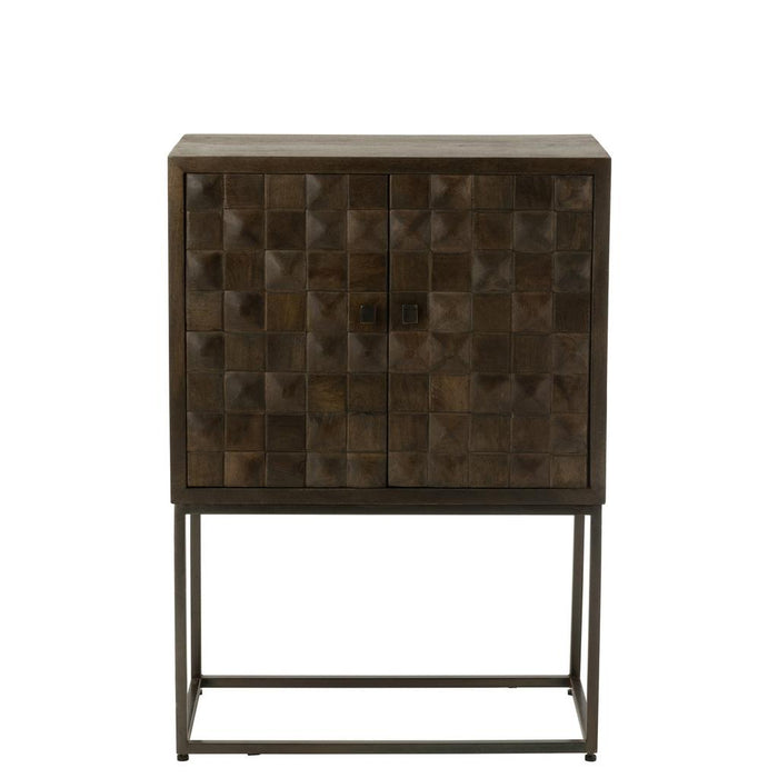 Opbergkast Bruin Mdf 40x76 cm-Opbergkasten-J-Line