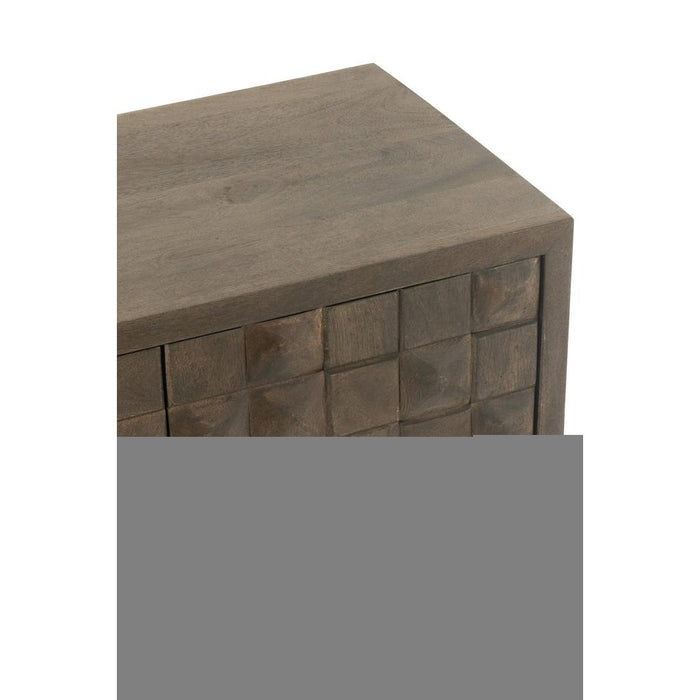Opbergkast Bruin Mdf 40x76 cm-Opbergkasten-J-Line