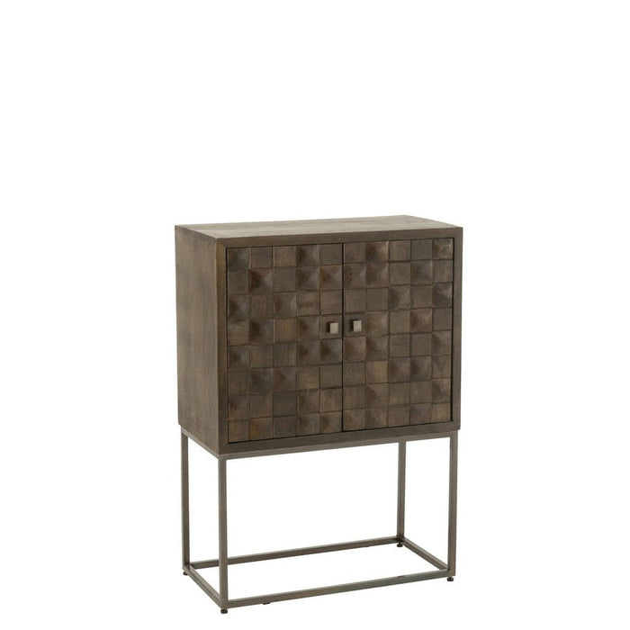 Opbergkast Bruin Mdf 40x76 cm-Opbergkasten-J-Line