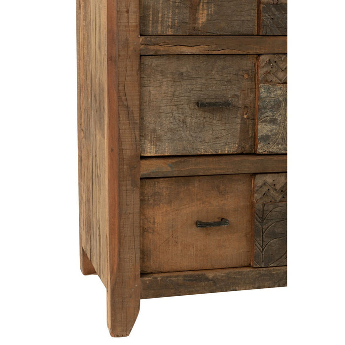 Opbergkast Bruin Recycled hout 50x100 cm-Opbergkasten-J-Line