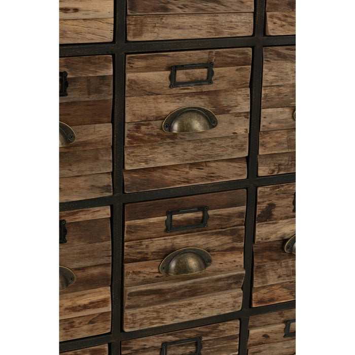 Opbergkast Bruin ijzer 33x80 cm-Opbergkasten-J-Line