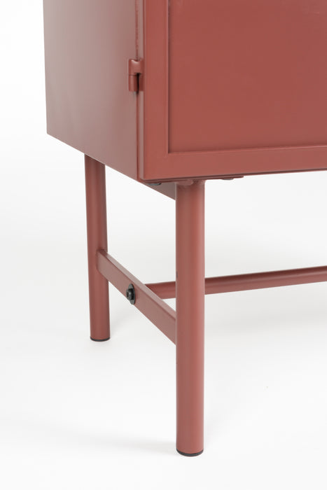 Opbergkast Davis Metaal Rood 35x70 cm-Opbergkasten-Creating Home