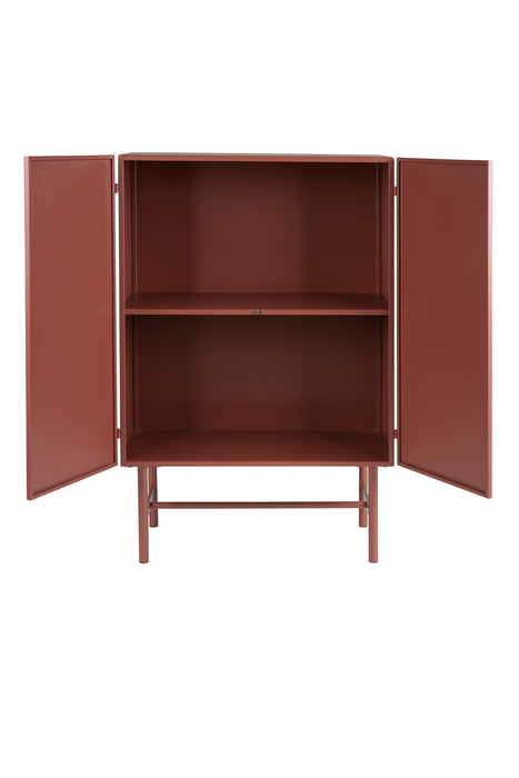Opbergkast Davis Metaal Rood 35x70 cm-Opbergkasten-Creating Home