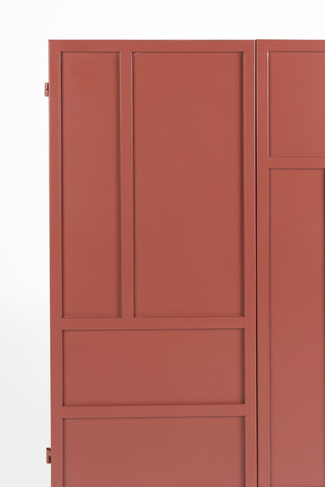 Opbergkast Davis Metaal Rood 35x70 cm-Opbergkasten-Creating Home