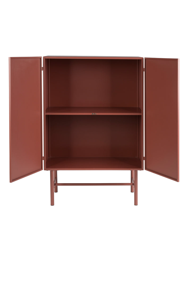 Opbergkast Davis Metaal Rood 35x70 cm-Opbergkasten-Creating Home