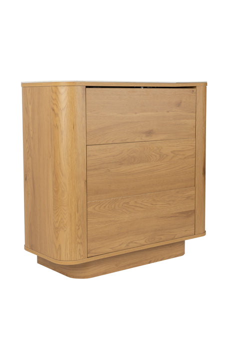 Opbergkast Almira Drawer Hout Beige 90x40, sfeerbeeld 4