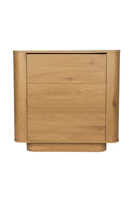 Opbergkast Almira Drawer Hout Beige 90x40, productafbeelding