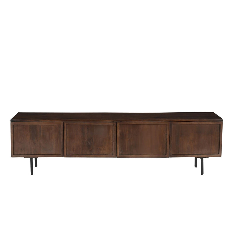 Opbergkast Elan Mangohout Bruin 40x180x50 cm-TV-meubels-Livingfurn