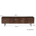Opbergkast Elan Mangohout Bruin 40x180x50 cm-TV-meubels-Livingfurn