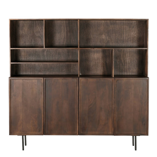 Opbergkast Elan Mangohout Bruin 45x180x172 cm-Opbergkasten-Livingfurn