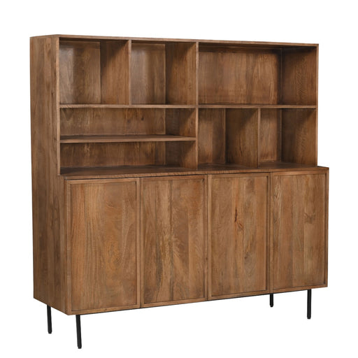 Opbergkast Elan Mangohout Naturel hout 45x180x172 cm-Opbergkasten-Livingfurn