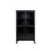 Opbergkast Ferre L Fir veneer, Metaal Zwart 76x35 cm-Opbergkasten-Creating Home