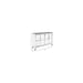 Opbergkast Ferre Low Fir veneer, Metaal Zwart 120x35 cm
