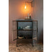 Opbergkast Ferre M Fir veneer, Metaal Zwart 35x65 cm
