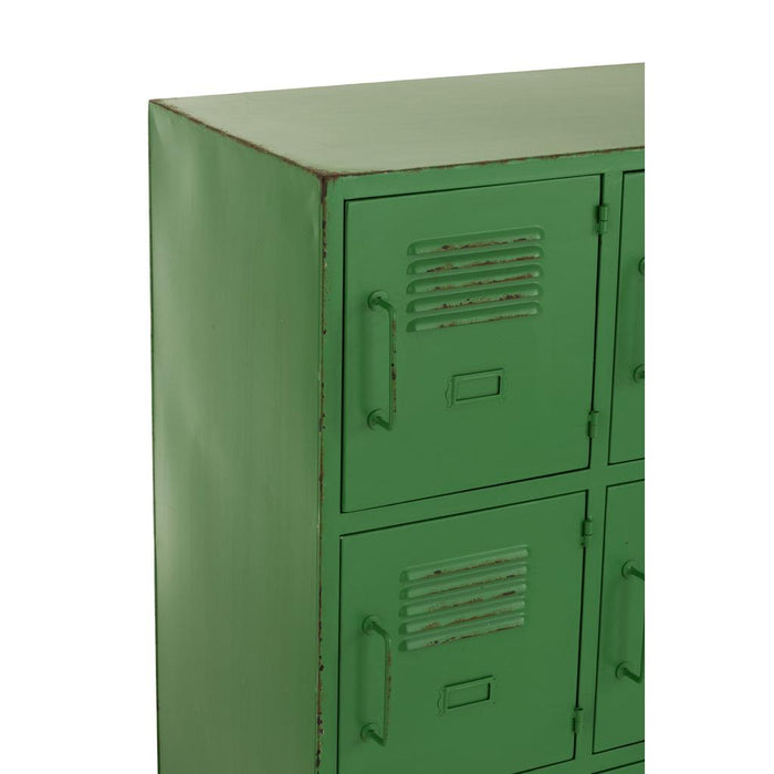 Opbergkast Groen Ijzer 42x86 cm-Opbergkasten-J-Line
