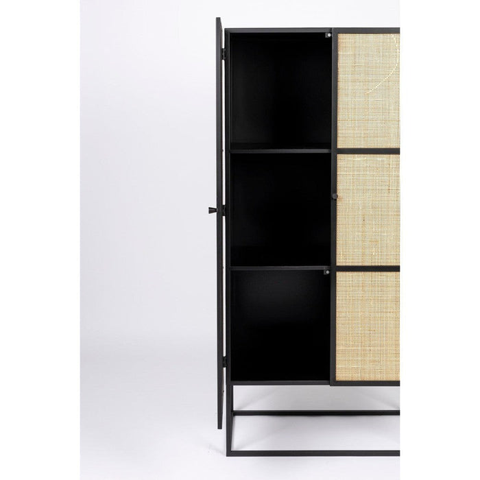 Opbergkast Guuji High 2do MDF, Metaal Zwart 70x38 cm-Opbergkasten-Creating Home