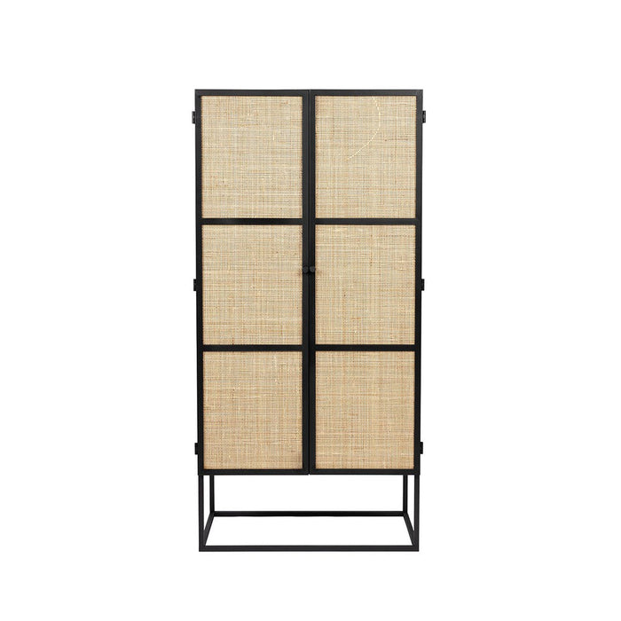 Opbergkast Guuji High 2do MDF, Metaal Zwart 70x38 cm-Opbergkasten-Creating Home