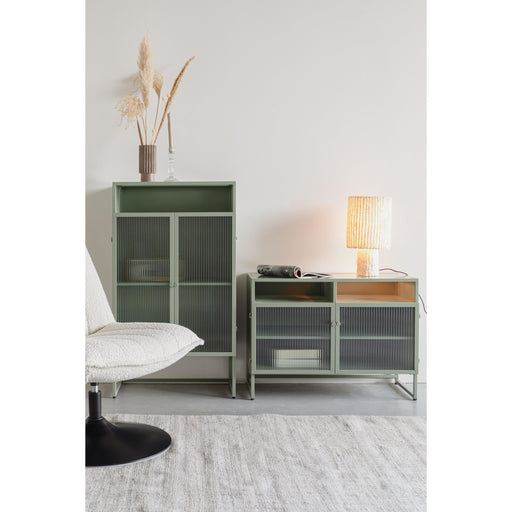 Opbergkast Herbe Medium MDF, Metaal Groen 38x80 cm-Opbergkasten-Creating Home