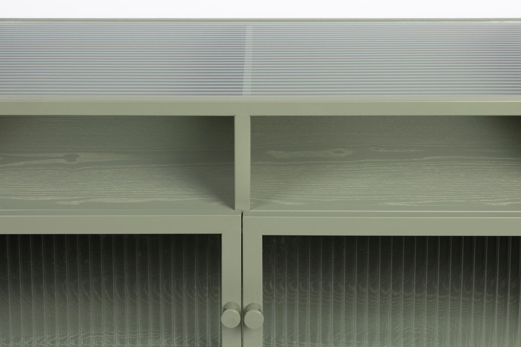 Opbergkast Herbe Medium MDF, Metaal Groen 38x80 cm-Opbergkasten-Creating Home