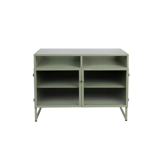 Opbergkast Herbe Medium MDF, Metaal Groen 38x80 cm-Opbergkasten-Creating Home