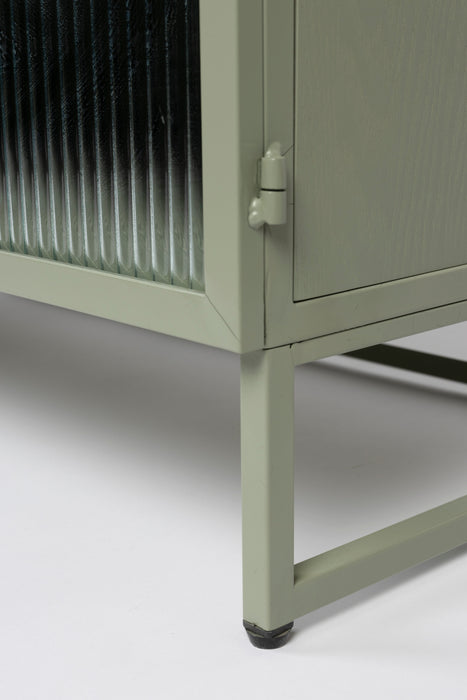 Opbergkast Herbe Medium MDF, Metaal Groen 38x80 cm-Opbergkasten-Creating Home