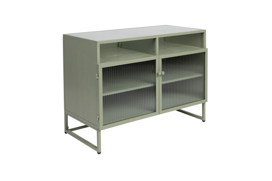 Opbergkast Herbe Medium MDF, Metaal Groen 38x80 cm-Opbergkasten-Creating Home