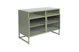 Opbergkast Herbe Medium MDF, Metaal Groen 38x80 cm-Opbergkasten-Creating Home