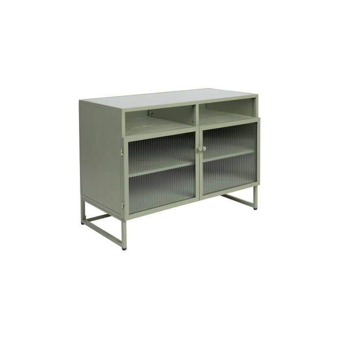 Opbergkast Herbe Medium MDF, Metaal Groen 38x80 cm-Opbergkasten-Creating Home