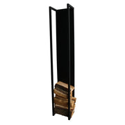 Opbergkast Houtopslag CUBIC Staal Zwart 30x24x167cm Spinder-Opbergkasten-Spinder