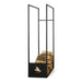Opbergkast Houtopslag LUMBER LOCKER L Staal Zwart 40x62.2x150cm-Opbergkasten-Spinder