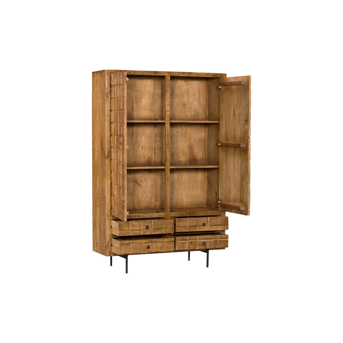 Opbergkast Kabinet Brandy 2 deuren 4 lades 100x40x180 cm-Opbergkasten-Starfurn
