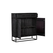 Opbergkast Kabinet kast New York Mangohout en staal 100 cm-Opbergkasten-Starfurn