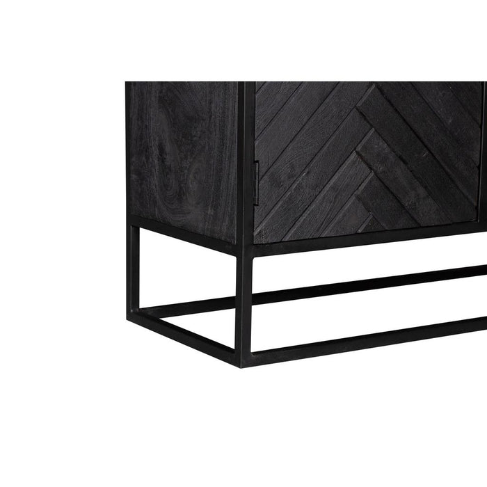 Opbergkast Kabinet kast New York Mangohout en staal 100 cm-Opbergkasten-Starfurn