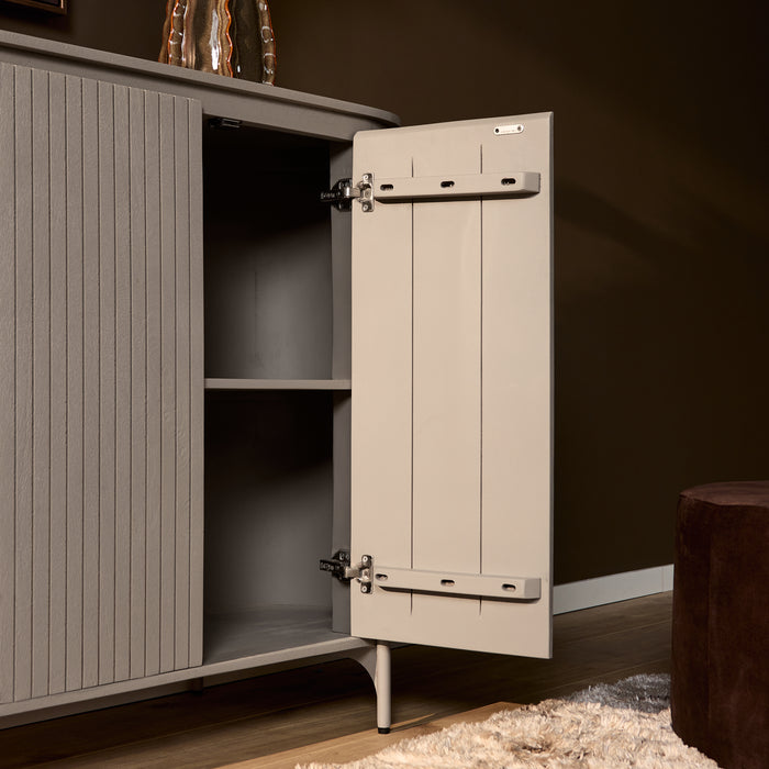 Opbergkast Kabinet kast Solana 115 cm Taupe 115x45x100 cm-Opbergkasten-Starfurn