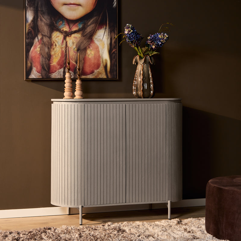 Opbergkast Kabinet kast Solana 115 cm Taupe 115x45x100 cm-Opbergkasten-Starfurn
