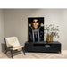 Opbergkast Kala Mangohout Zwart 160x45x45 cm-TV-meubels-Livingfurn